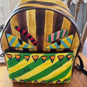 Authentic Fendi leather backpack